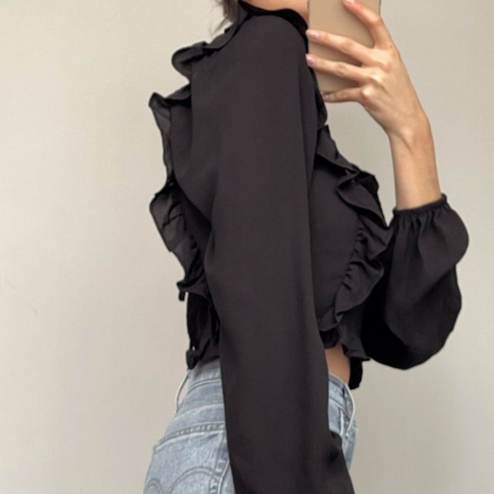 RUFFLE RODEO BLOUSE - Picture 3 of 4